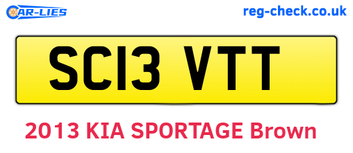 SC13VTT are the vehicle registration plates.