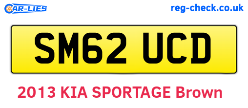 SM62UCD are the vehicle registration plates.