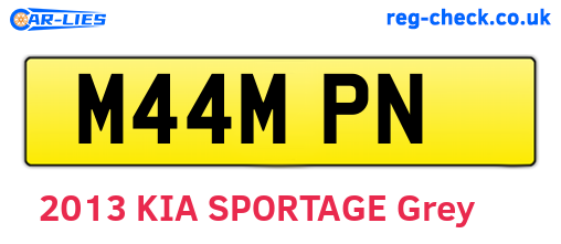 M44MPN are the vehicle registration plates.
