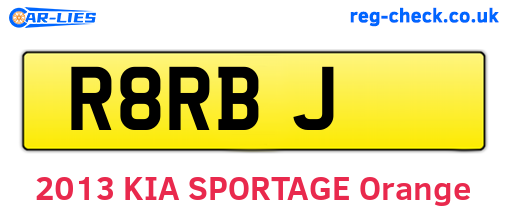 R8RBJ are the vehicle registration plates.