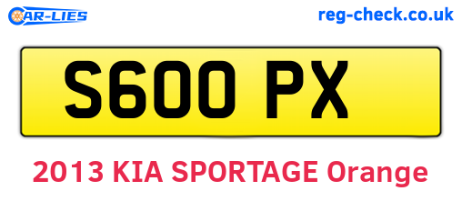 S60OPX are the vehicle registration plates.