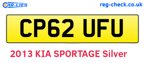 CP62UFU are the vehicle registration plates.