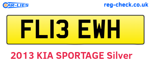 FL13EWH are the vehicle registration plates.