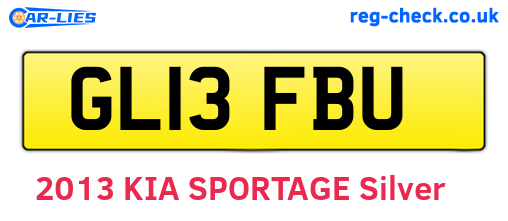 GL13FBU are the vehicle registration plates.