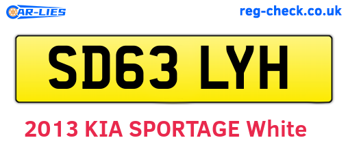 SD63LYH are the vehicle registration plates.
