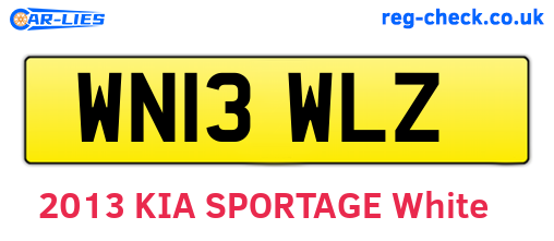 WN13WLZ are the vehicle registration plates.