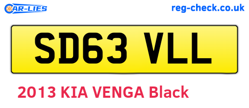 SD63VLL are the vehicle registration plates.