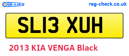 SL13XUH are the vehicle registration plates.