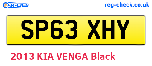 SP63XHY are the vehicle registration plates.