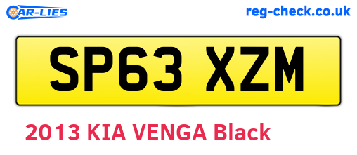 SP63XZM are the vehicle registration plates.
