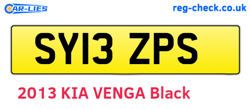 SY13ZPS are the vehicle registration plates.