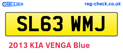 SL63WMJ are the vehicle registration plates.