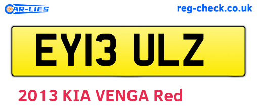EY13ULZ are the vehicle registration plates.