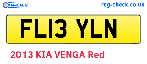 FL13YLN are the vehicle registration plates.