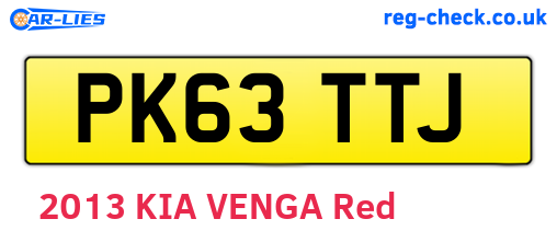 PK63TTJ are the vehicle registration plates.