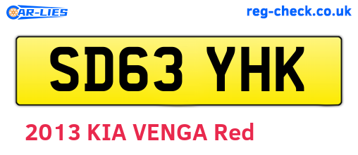 SD63YHK are the vehicle registration plates.
