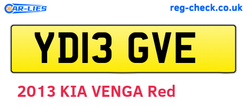 YD13GVE are the vehicle registration plates.