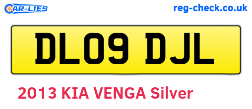 DL09DJL are the vehicle registration plates.