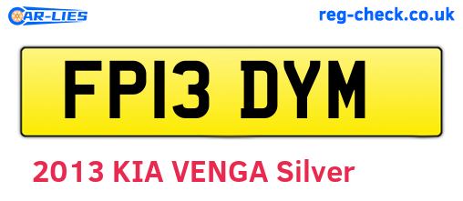 FP13DYM are the vehicle registration plates.