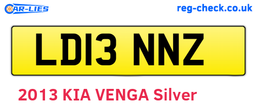LD13NNZ are the vehicle registration plates.