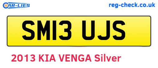 SM13UJS are the vehicle registration plates.
