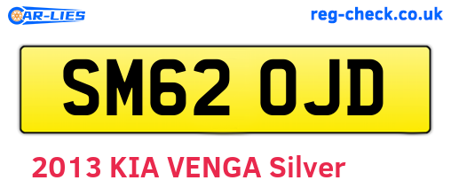 SM62OJD are the vehicle registration plates.