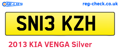 SN13KZH are the vehicle registration plates.