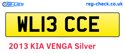 WL13CCE are the vehicle registration plates.
