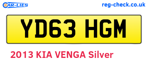 YD63HGM are the vehicle registration plates.