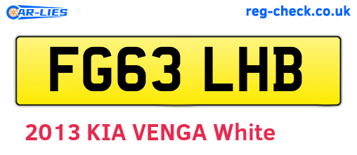 FG63LHB are the vehicle registration plates.