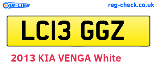 LC13GGZ are the vehicle registration plates.
