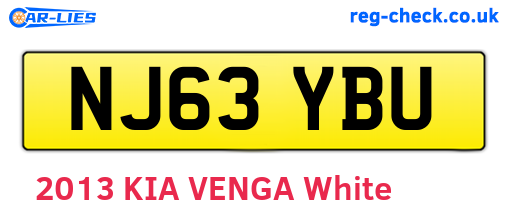 NJ63YBU are the vehicle registration plates.