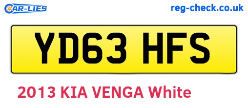 YD63HFS are the vehicle registration plates.