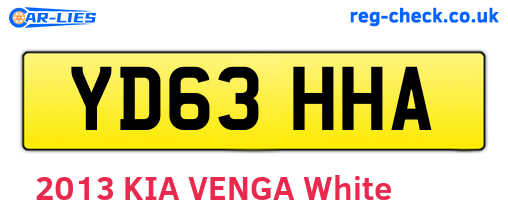 YD63HHA are the vehicle registration plates.