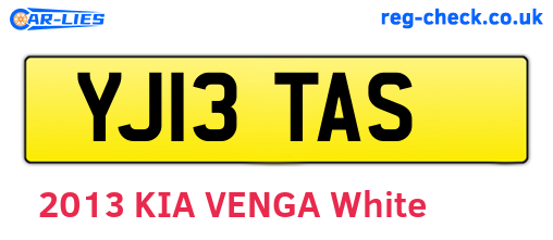 YJ13TAS are the vehicle registration plates.