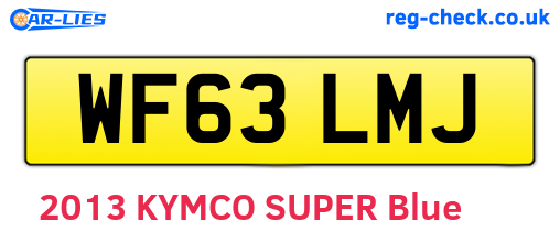 WF63LMJ are the vehicle registration plates.