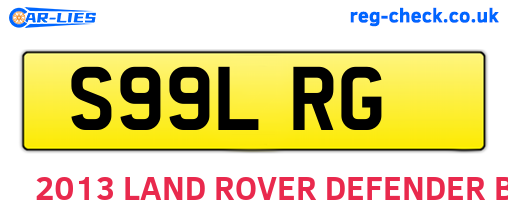 S99LRG are the vehicle registration plates.