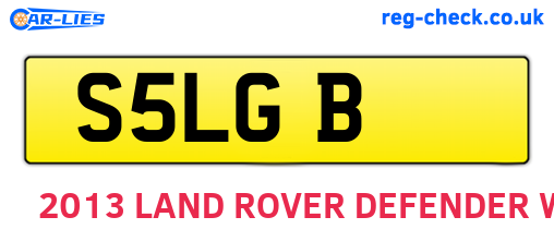 S5LGB are the vehicle registration plates.