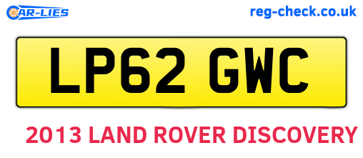 LP62GWC are the vehicle registration plates.