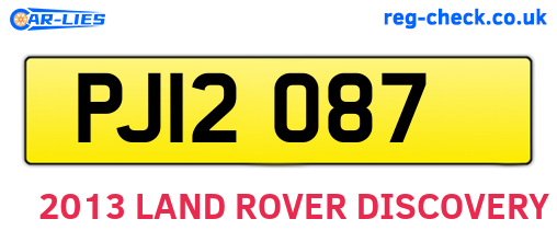 PJI2087 are the vehicle registration plates.