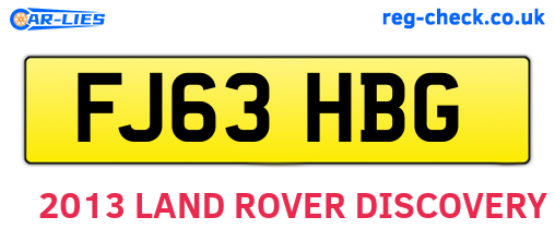 FJ63HBG are the vehicle registration plates.