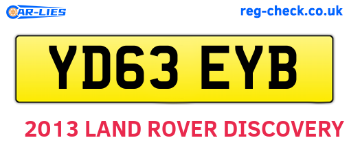 YD63EYB are the vehicle registration plates.