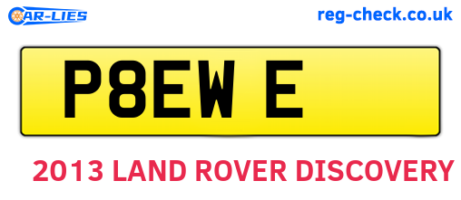 P8EWE are the vehicle registration plates.