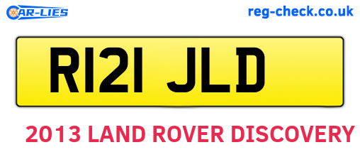 R121JLD are the vehicle registration plates.