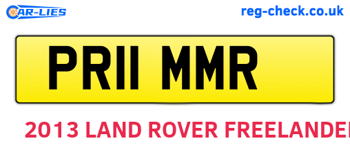 PR11MMR are the vehicle registration plates.
