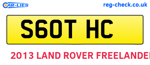 S60THC are the vehicle registration plates.