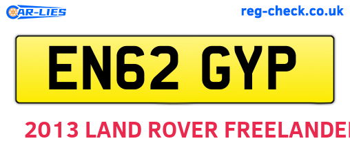 EN62GYP are the vehicle registration plates.