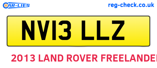 NV13LLZ are the vehicle registration plates.