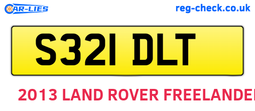 S321DLT are the vehicle registration plates.