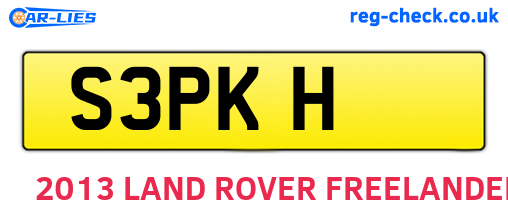 S3PKH are the vehicle registration plates.